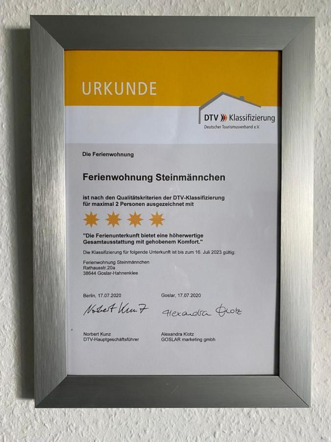 Steinmaennchen Ferienwohnung ゴスラー エクステリア 写真